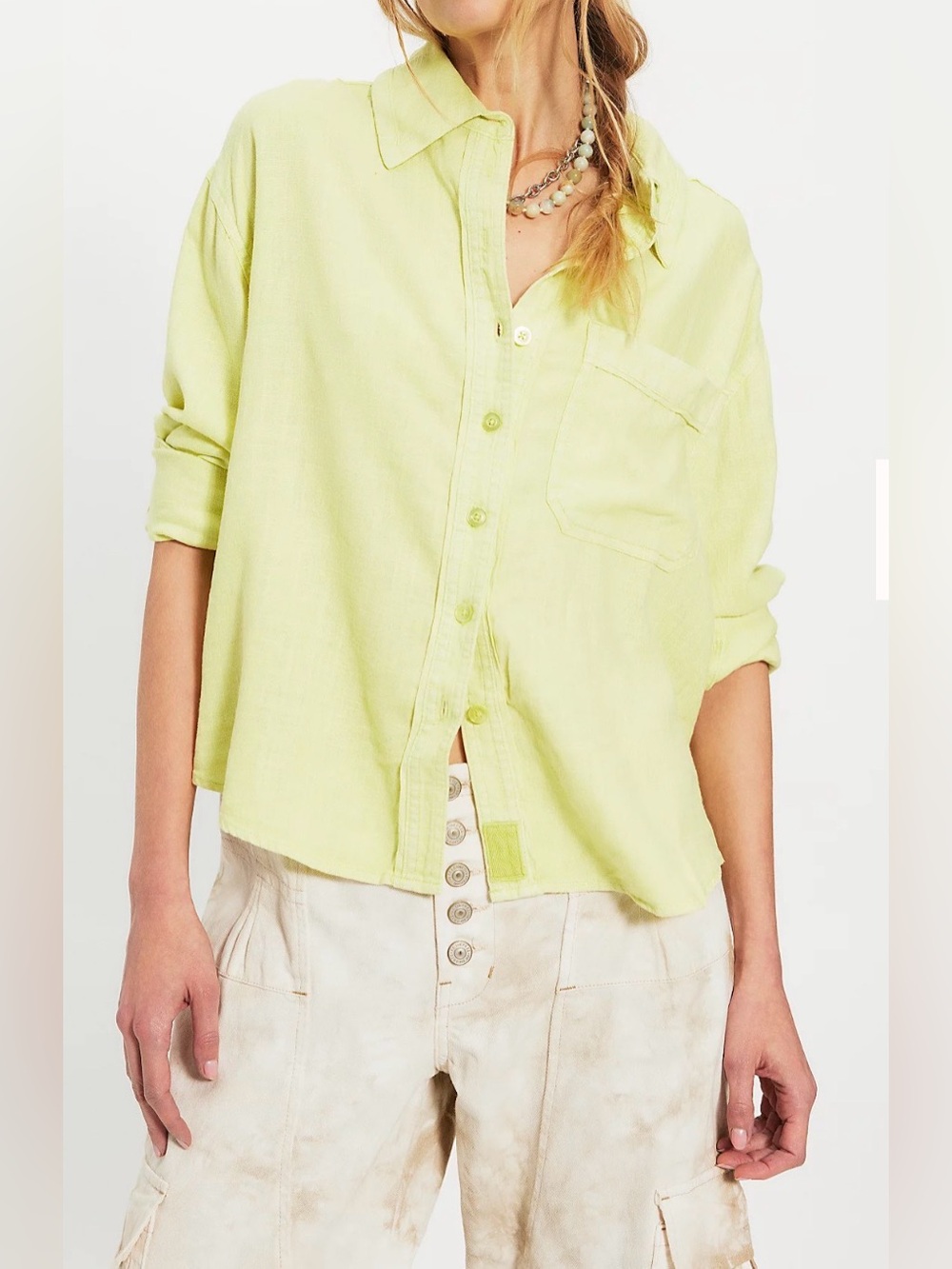We The Free Laurel Linen Button Down Top